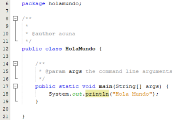 Figura 17. Ejemplo de mostrando un mensaje