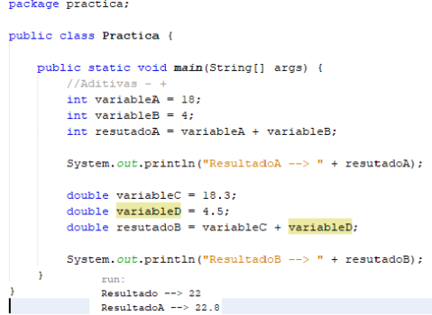 Figura 24. Ejemplo Aditivas Suma